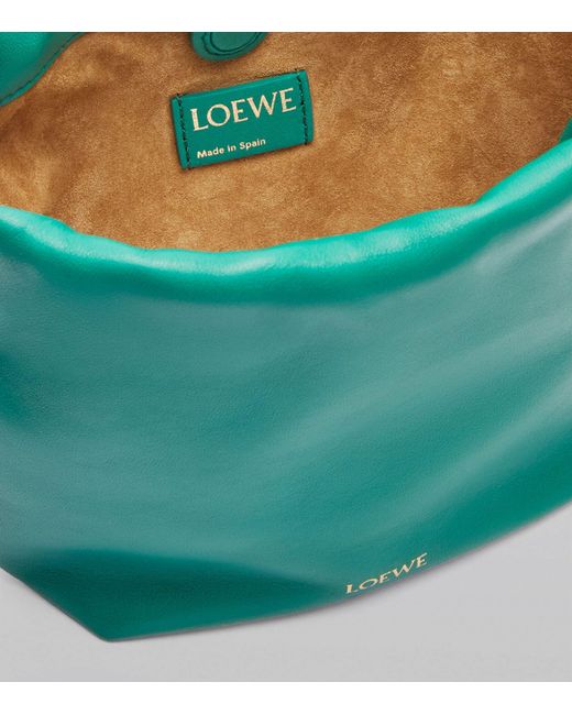 Loewe Green Mini Leather Flamenco Purse