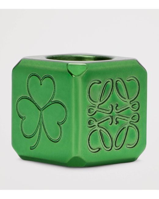 Loewe Green Clover Dice Bag Charm