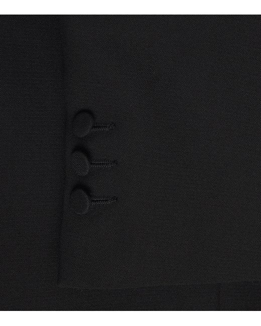 Sandro Black Satin-Collar Blazer