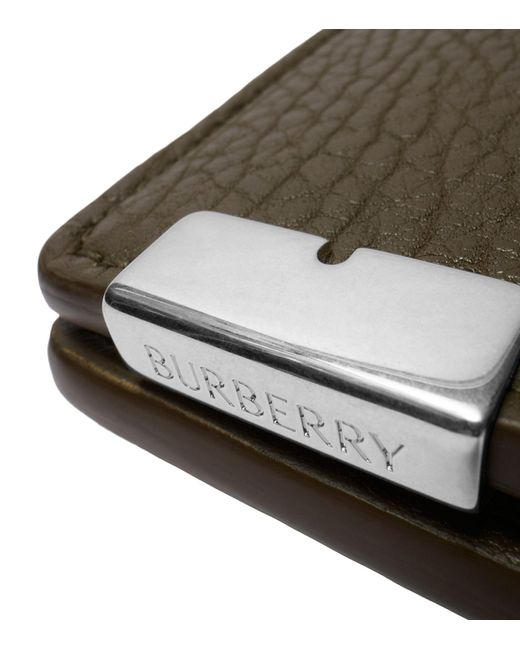 Burberry Green Grained Leather B-cut Continental Wallet for men