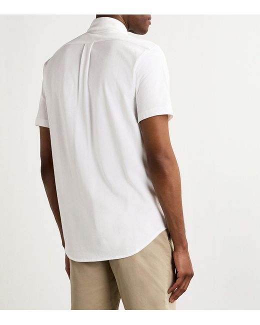 Polo Ralph Lauren White Cotton Mesh Featherweight Shirt for men