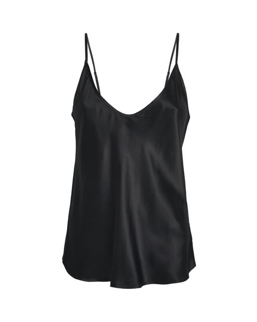 L'Agence Black Silk Lexi Camisole