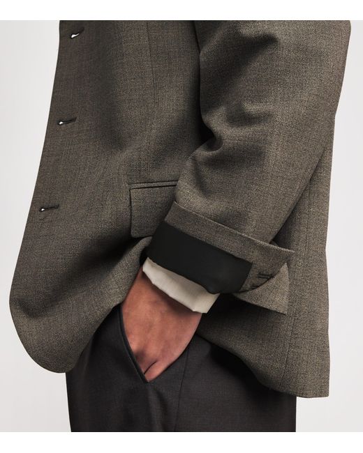The Row Green Poe Wool Blazer for men
