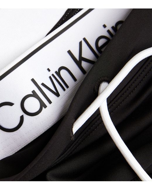 Calvin Klein Black Logo Waistband Swim Briefs for men