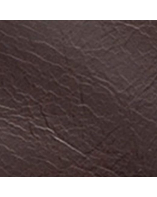 Prada Brown Leather Triangle Card Holder for men
