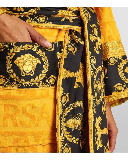 Versace Yellow Baroque Robe