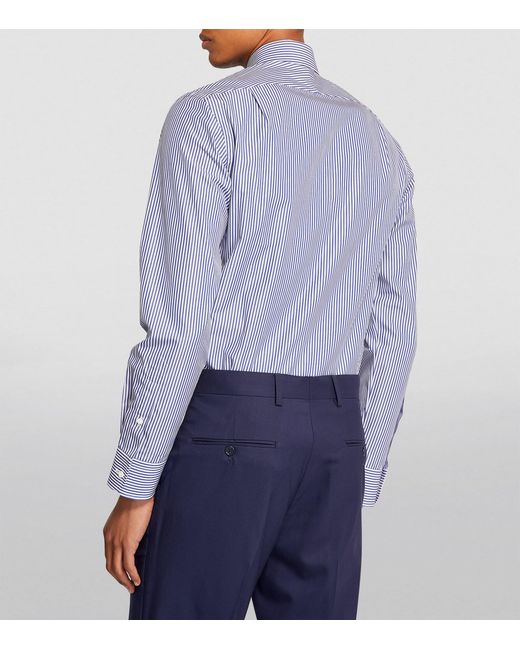 Ralph Lauren Blue Striped Aston Shirt for men