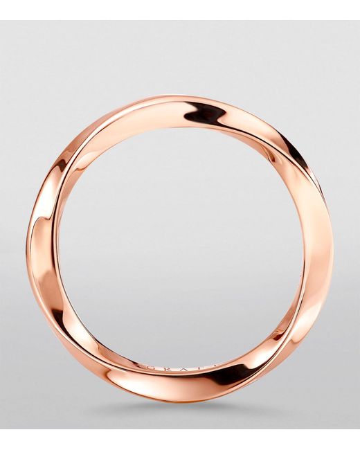 Graff Brown Rose Gold Spiral Ring