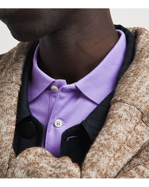 Polo Ralph Lauren Purple Cotton Slim-Fit Polo Shirt for men