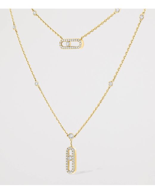 Messika Metallic Move Uno And Diamond Necklace