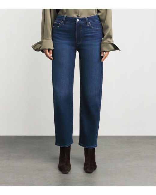 PAIGE Blue Mason Ankle Straight Jeans
