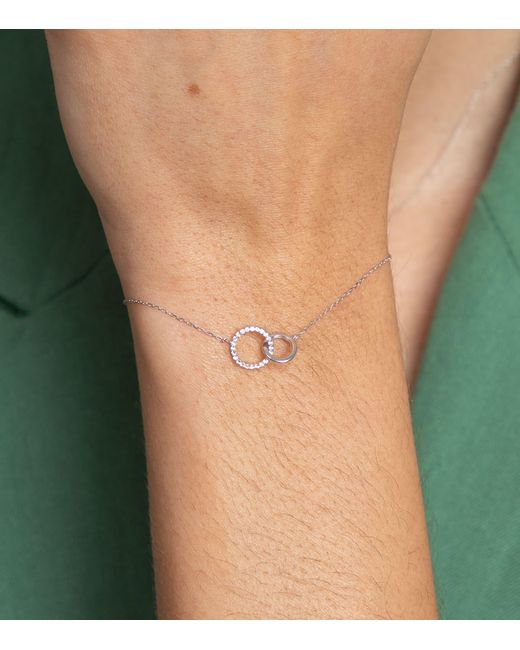 Astrid & Miyu White And Topaz Orbit Bracelet