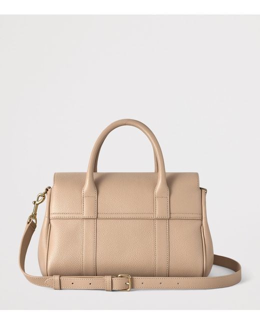 Mulberry Natural Small Leather Bayswater Satchel Bag