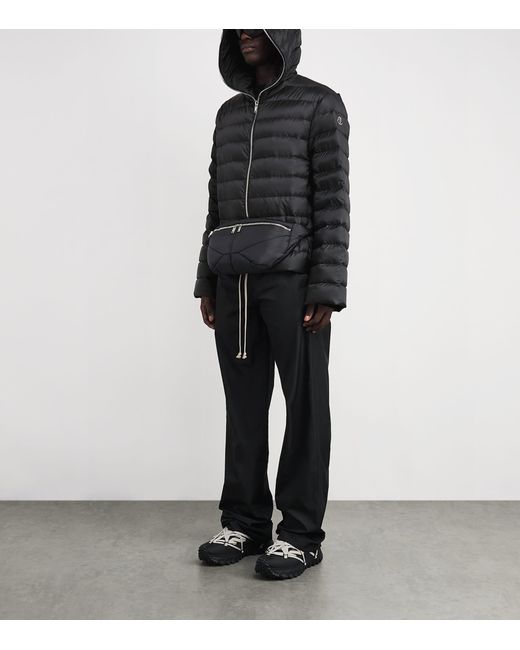 Rick Owens Black X Moncler Down Ziplock Puffer Jacket for men