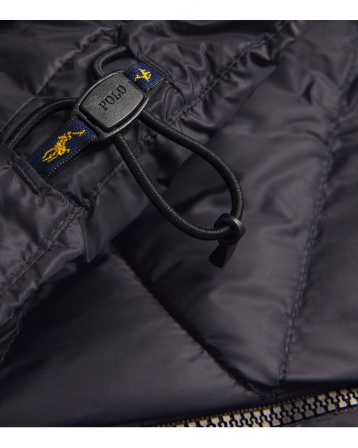 Polo Ralph Lauren Black Polo Pony Puffer Jacket for men