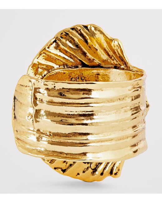 Rixo Metallic Tone Salene Shell Bracelet