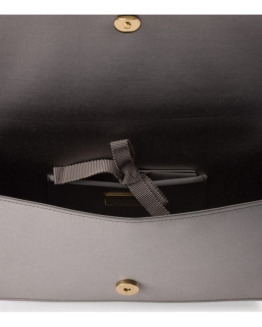 Prada Gray Mini Satin Shoulder Bag
