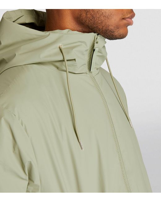 Rains Green Lohja Waterproof Jacket for men