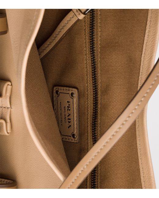 Prada Brown Large Leather Route Shoulder Bag