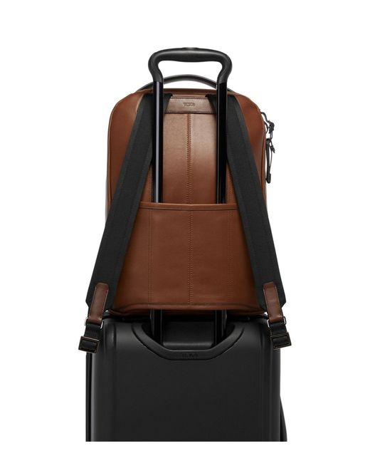 Tumi Brown Harrison Leather Backpack