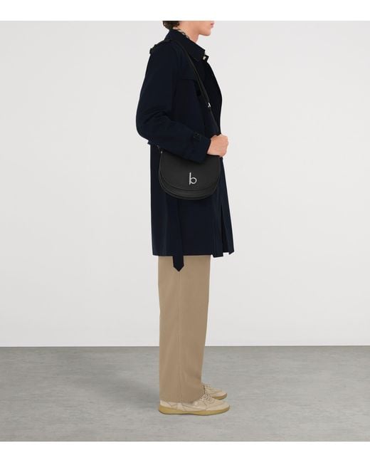 Burberry Blue Mid-Length Kensington Heritage Trench Coat for men