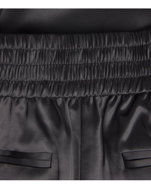 Joseph Black Satin Dijon Tailored Trousers
