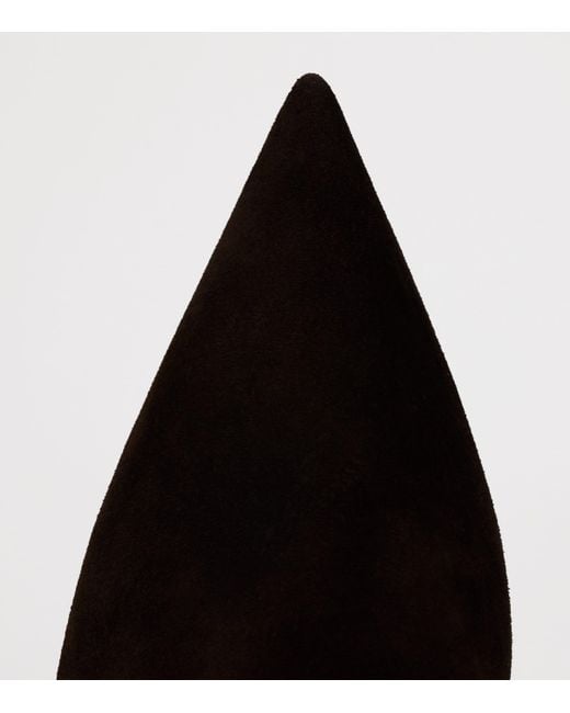 Christian Louboutin Black Miss Z Botta 80 Suede Boots