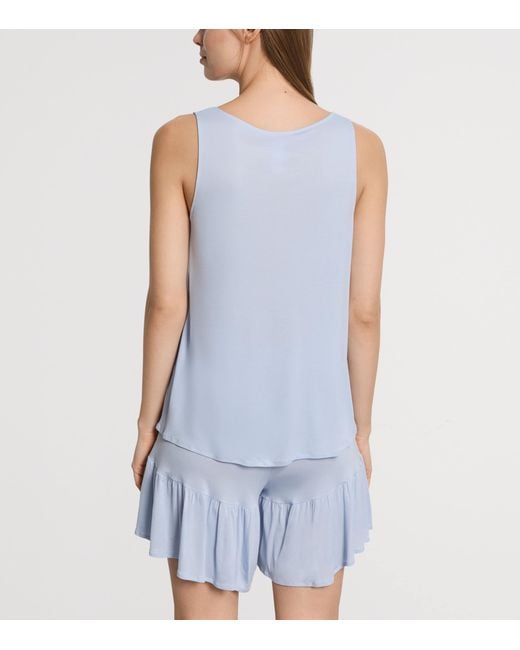 Hanro Blue Modal Isabella Short Pyjama Set