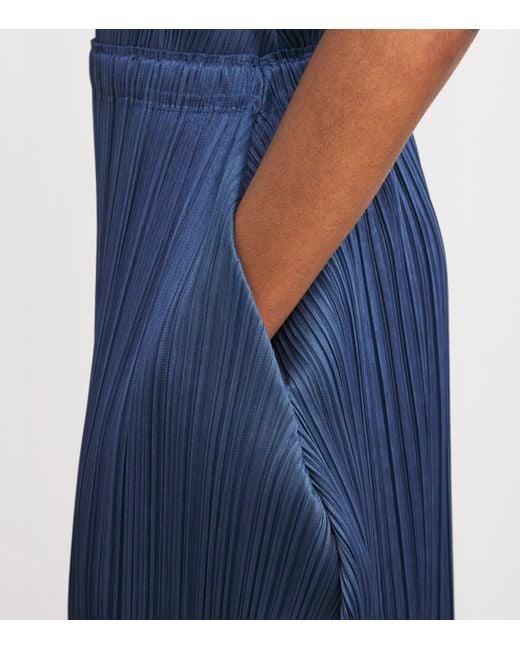 Pleats Please Issey Miyake Lamp Shade Midi Skirt in Blue | Lyst