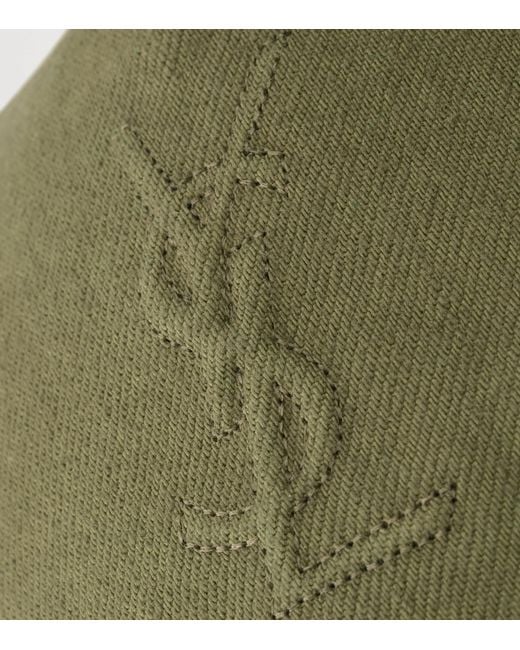 Saint Laurent Green Cassandre Logo Cap