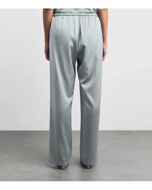 Stylein Gray Meike Wide-Leg Trousers