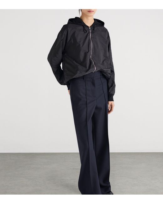 Prada Black Cotton Reversible Hoodie