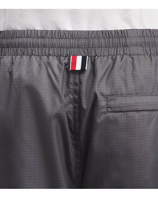 Thom Browne Gray Weather-Resistant 4-Bar Sweatpants for men
