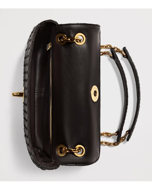 Bottega Veneta Black Leather Madison Shoulder Bag
