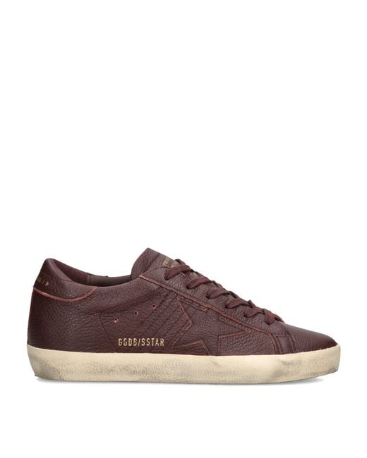 Golden Goose Deluxe Brand Brown Leather Superstar Sneakers