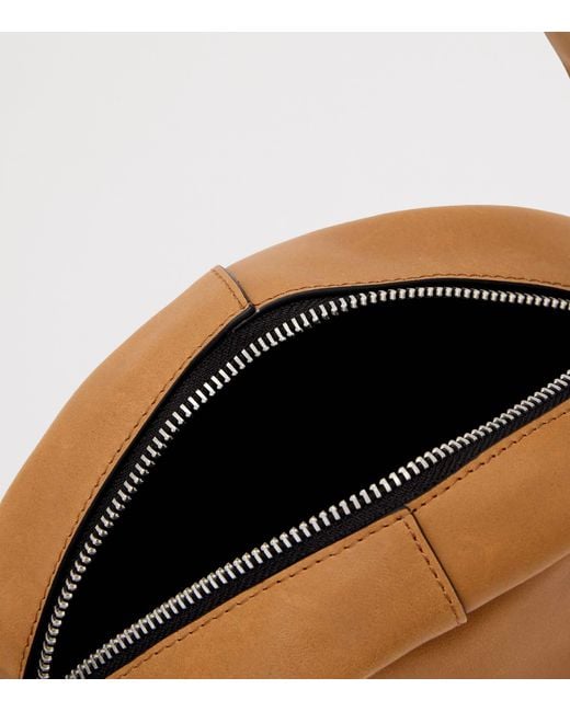 AllSaints Metallic Calfskin Rosalie Arc Cross-Body Bag