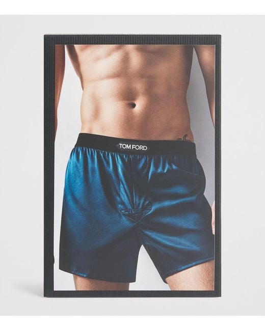 Tom Ford Black Stretch-Silk Boxer Shorts for men