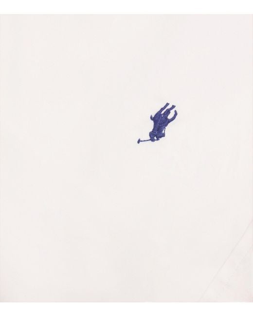 Polo Ralph Lauren White Polo Pony Shirt Mini Dress