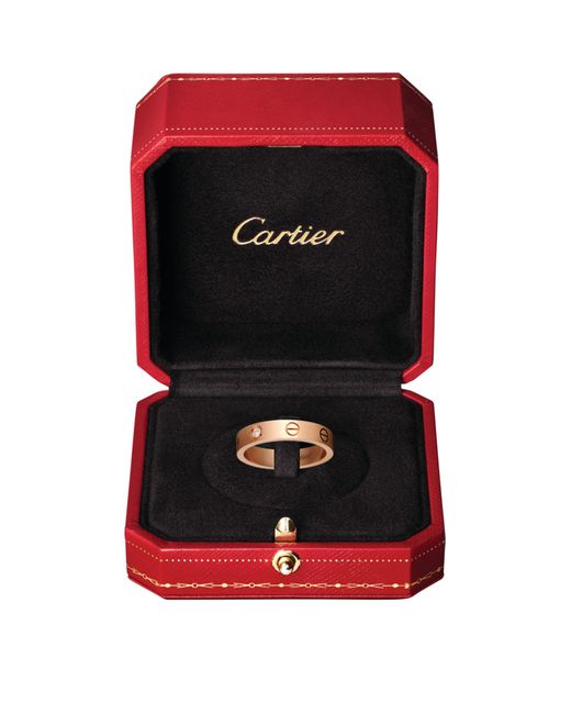 Cartier Brown Rose And Diamond Love Wedding Band
