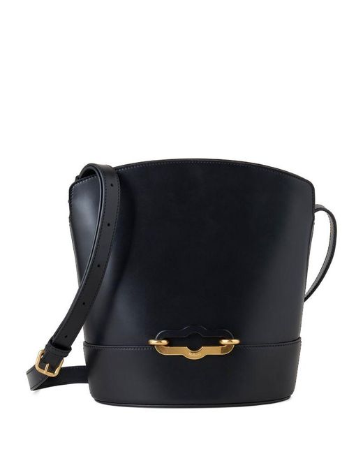 Pimlico Bucket Ecru & Bright Oak Raffia & Bovine Leather