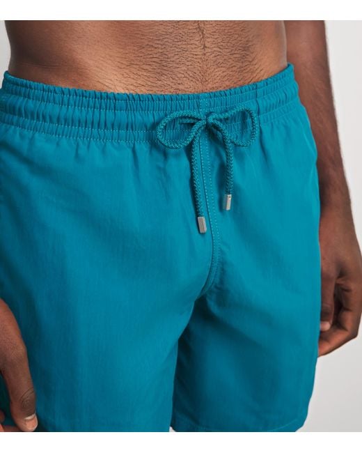 Vilebrequin Blue Turtle Embroidered Moorea Swim Shorts for men