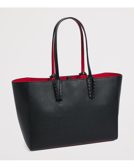 Christian Louboutin Black Cabata Small Calfskin Tote Bag