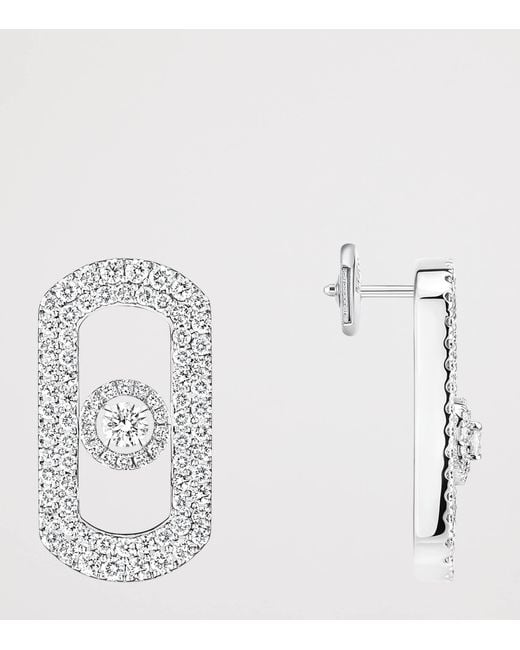 Messika Metallic So Move And Diamond Earrings