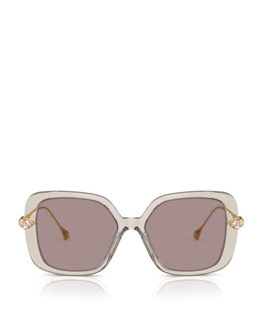 Swarovski Pink Oversized Sk6011 Sunglasses