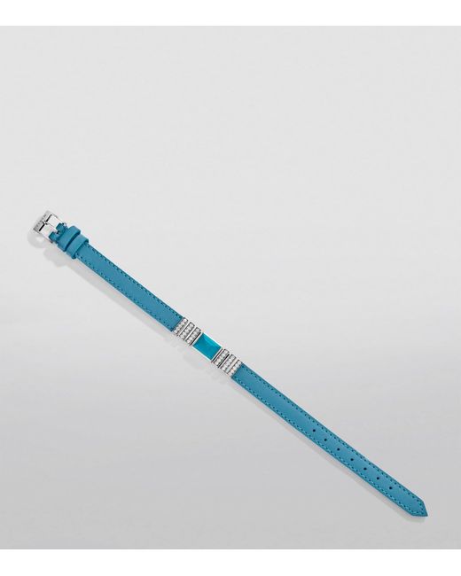 Marli New York Blue Diamond And Nappa Leather Unii Bracelet
