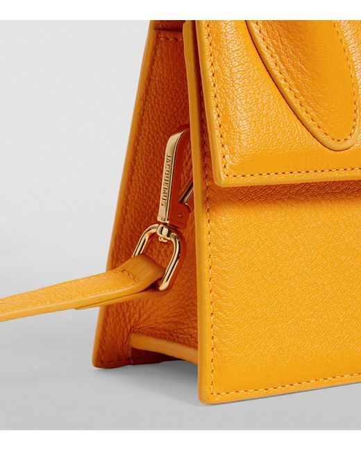 Jacquemus Yellow Leather Le Chiquito Nœud Top-handle Bag
