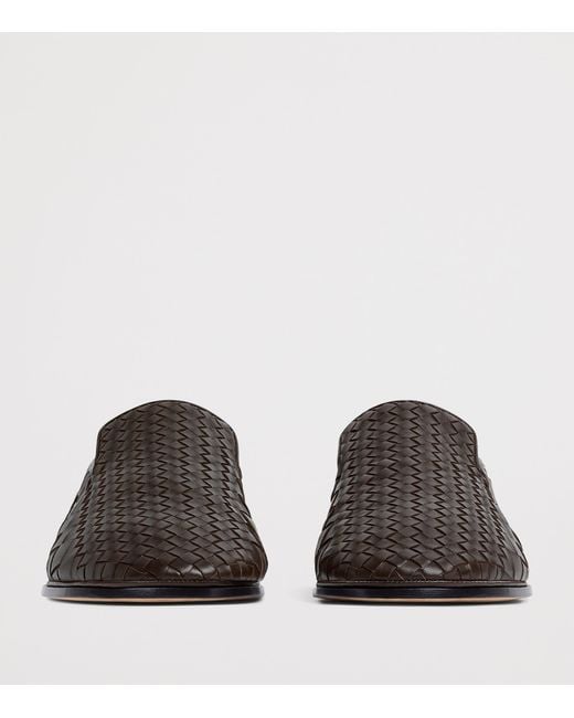 Bottega Veneta Brown Leather Sunday Loafers for men