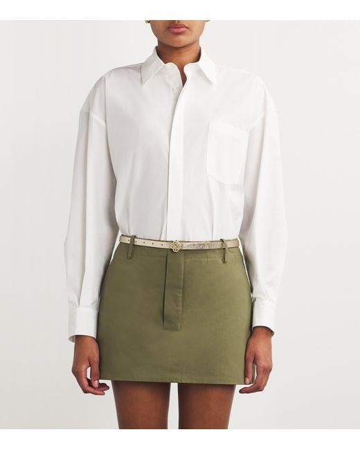 Maje Natural Leather Clover Belt