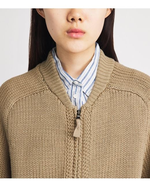 Polo Ralph Lauren Natural Zip-Up Sweater