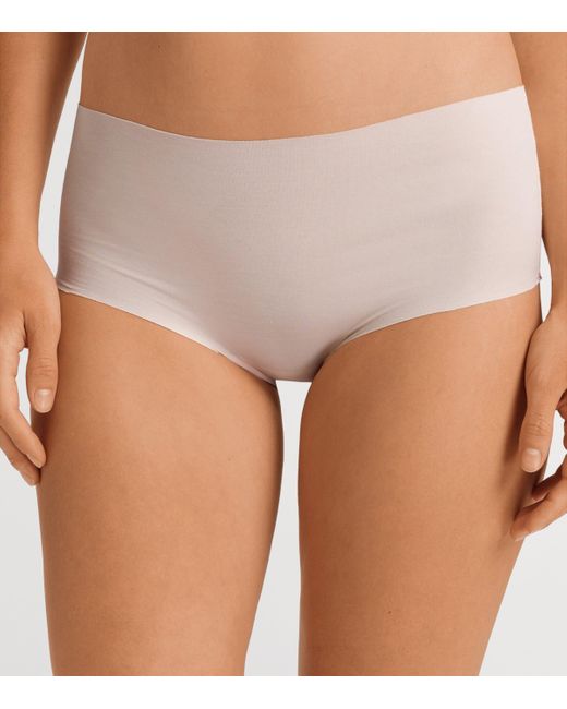 Hanro White Invisible Cotton Maxi Briefs
